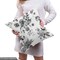Ambesonne Black and White Fabric by the Yard, Vintage Floral Pattern Victorian Classic Royal Inspired New Modern Art, Decorative Fabric for Upholstery and Home Accents, 10 Yards, White and Black